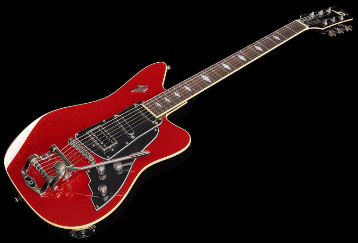 Duesenberg Paloma Hss Trem Rw - Red Sparkle - Single cut electric guitar - Variation 1