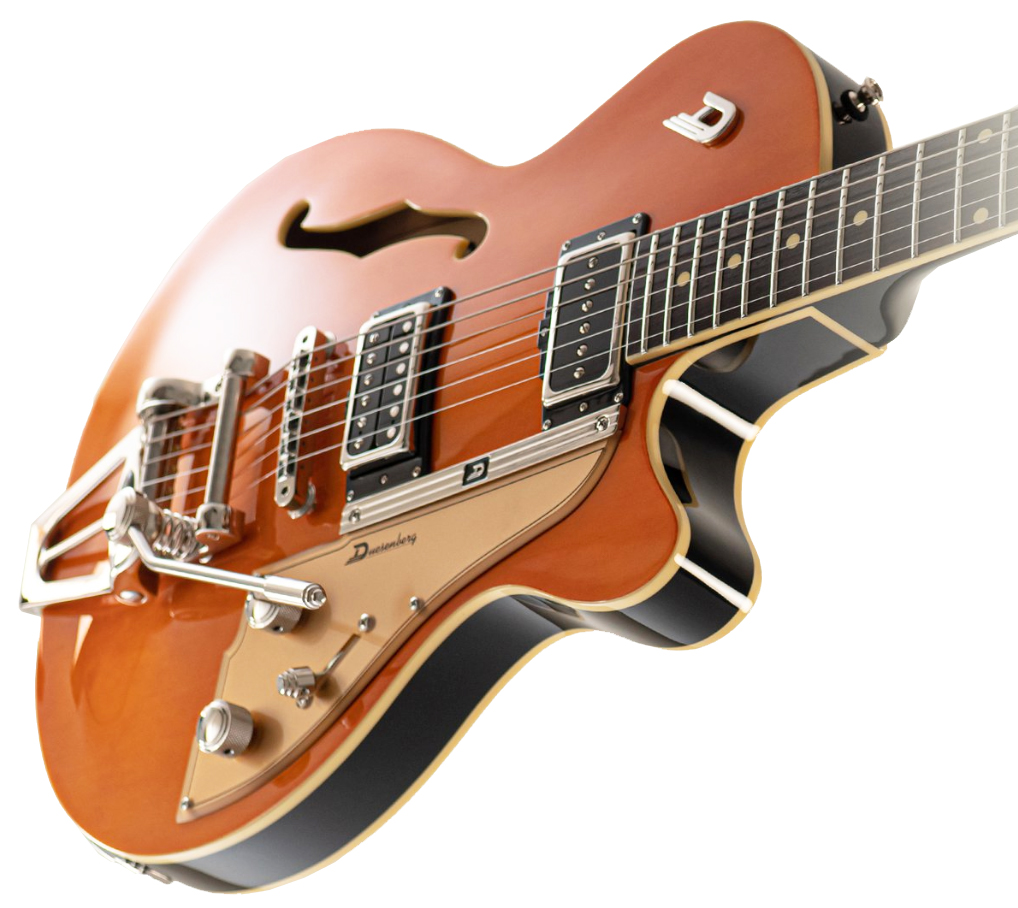 Duesenberg Starplayer Tv Hs Trem Rw - Vintage Orange - Semi-hollow electric guitar - Variation 1