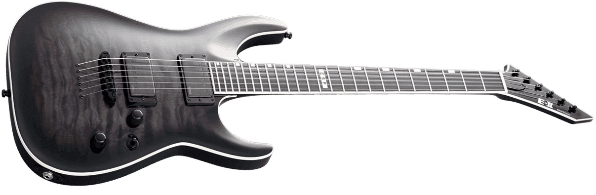 Esp E-ii Horizon Nt-ii Hh Emg Eb - See Thru Black - Str shape electric guitar - Variation 1
