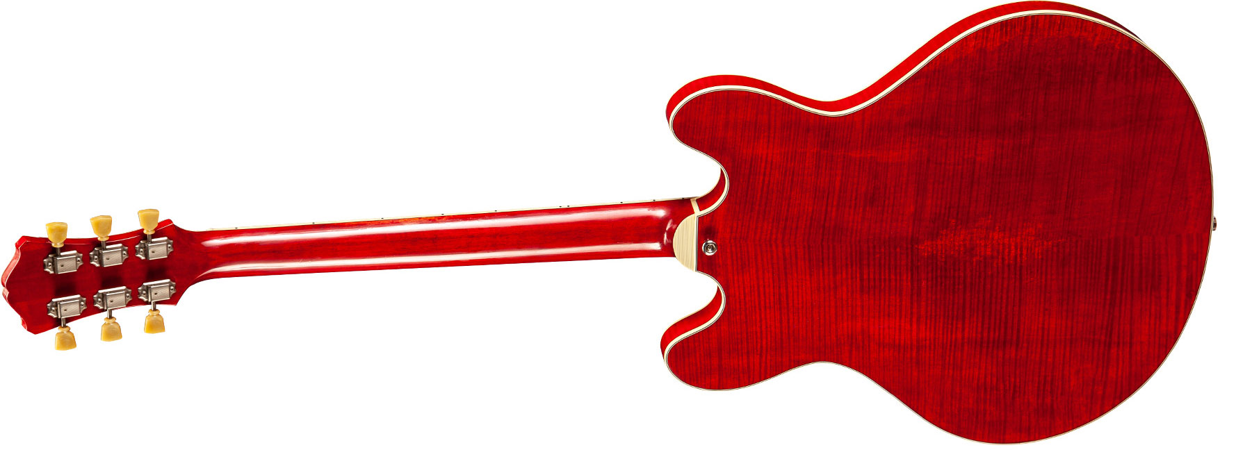 Eastman T59v Thinline Laminate Hh Lollar Ht Eb - Red - Semi-hollow electric guitar - Variation 1