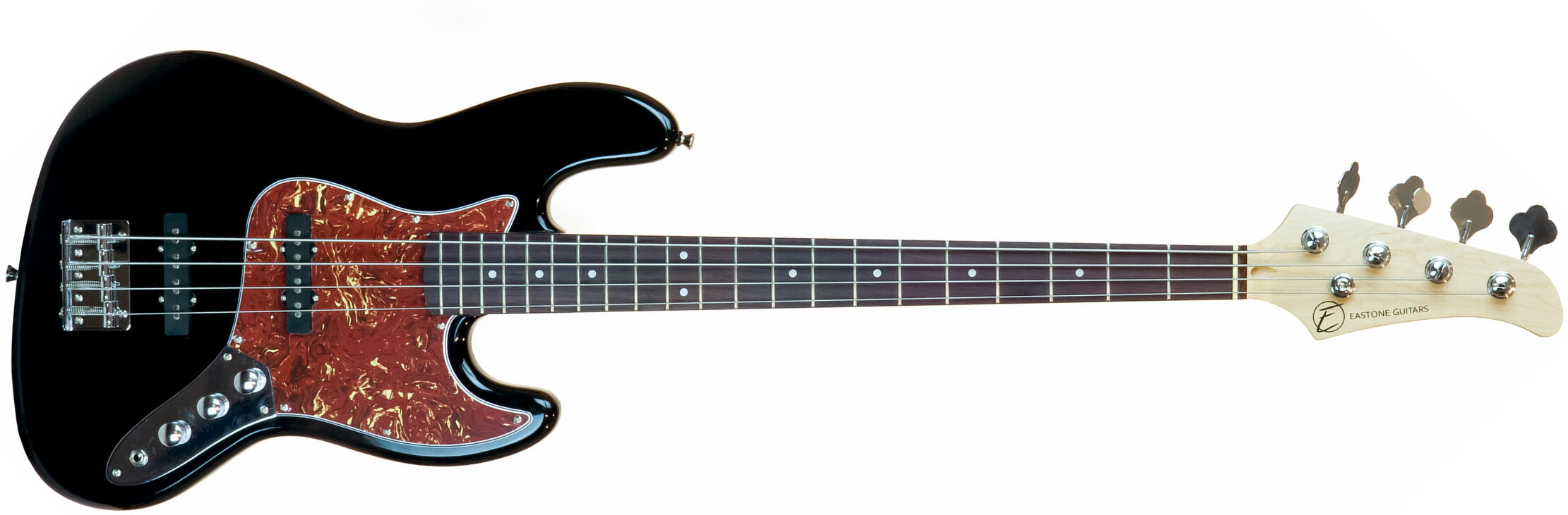 Eastone Jab Pur - Black - Solid body electric bass - Main picture