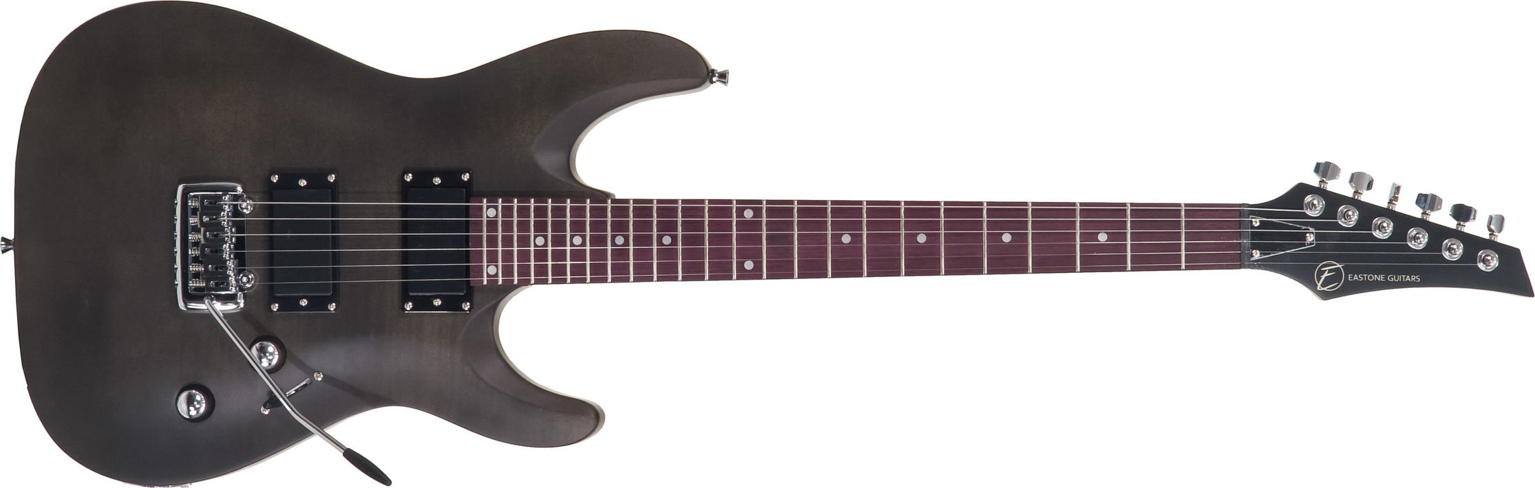 Eastone Metdc Hh Trem Pur - Black Satin - Str shape electric guitar - Main picture