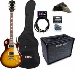 Electric guitar set Eastone LP200 HB + Blackstar ID Core V3 Stereo 10 +Accessories - Honeyburst