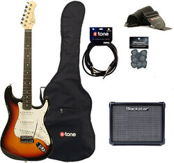 Electric guitar set Eastone STR70 +Blackstar ID Core V3 10W +Accessories - 3-color sunburst