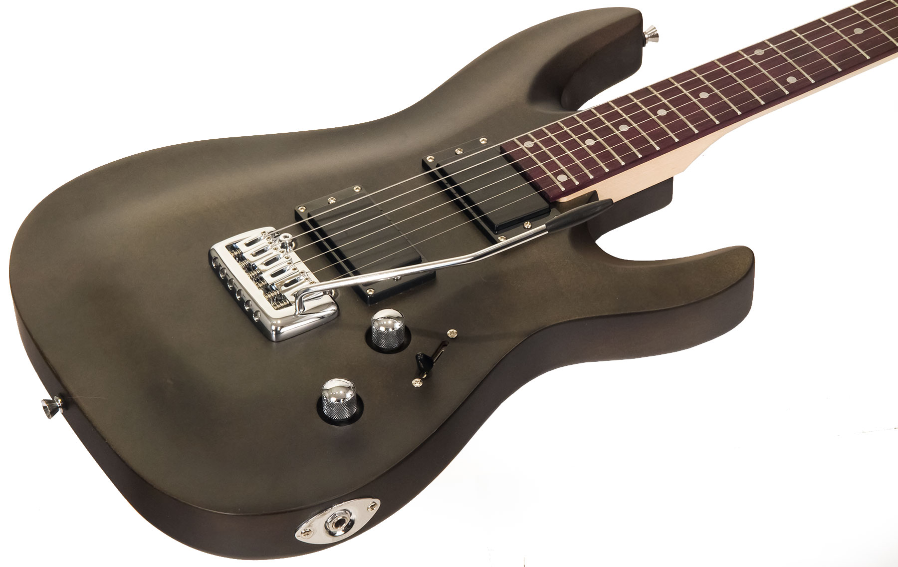 Eastone Metdc Hh Trem Pur - Black Satin - Str shape electric guitar - Variation 1