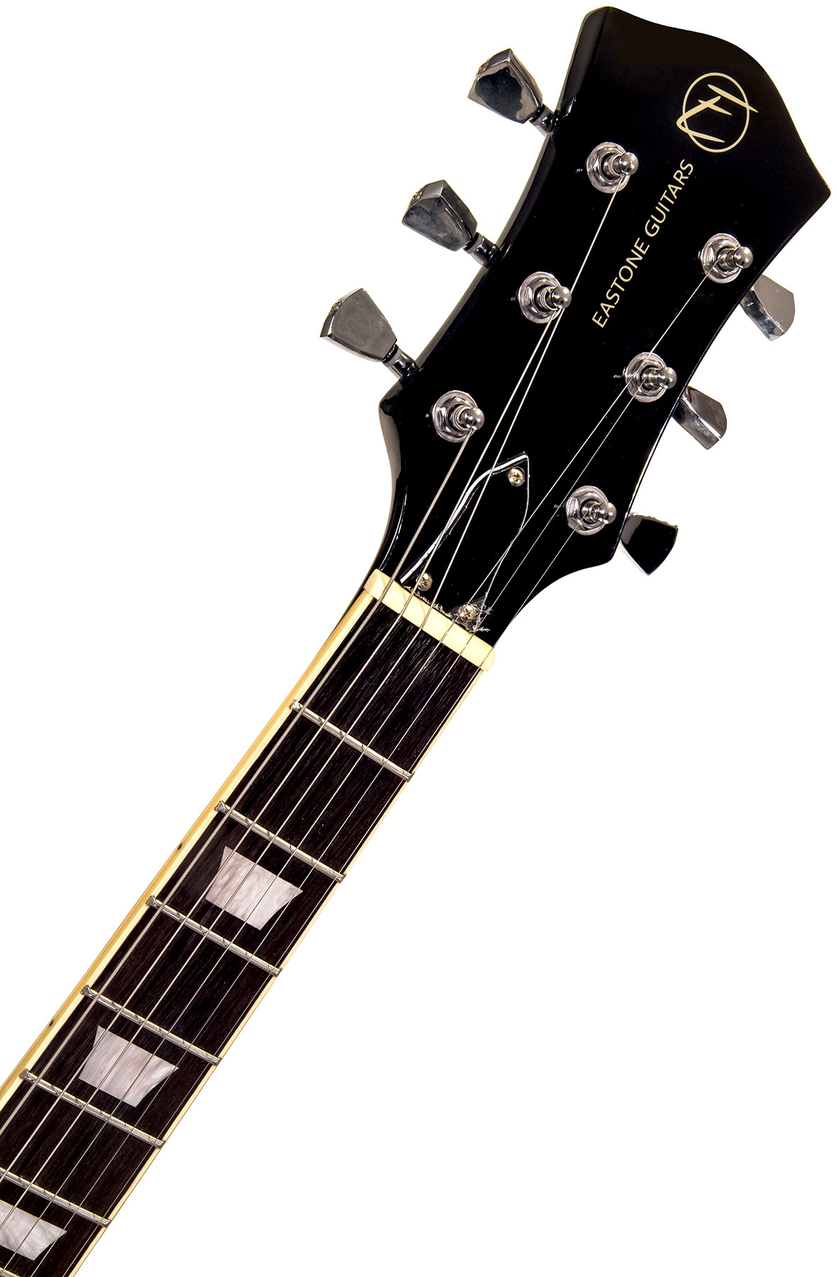 Eastone Sdc70 Hh Ht Pur - Black - Retro rock electric guitar - Variation 4