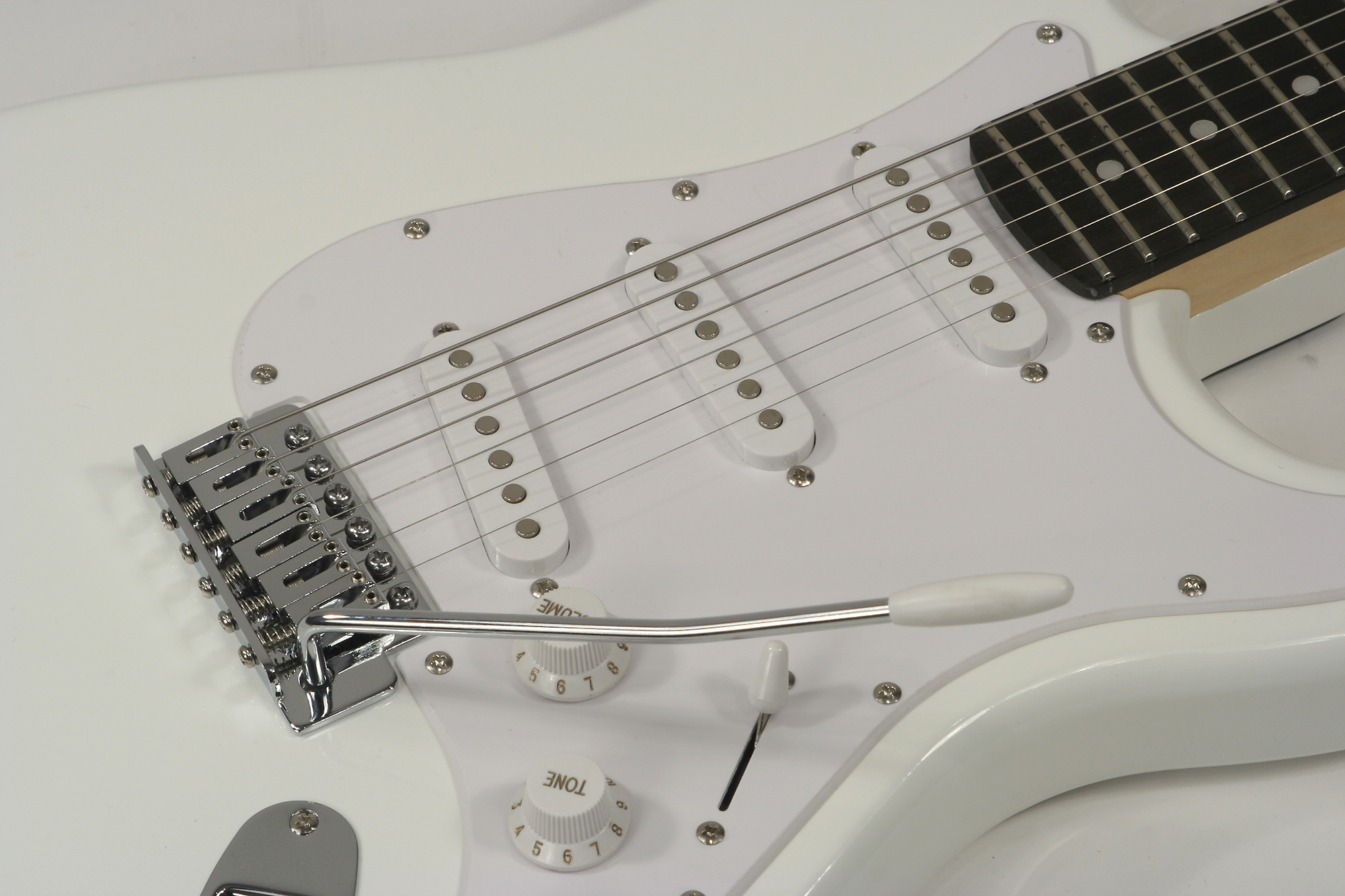 Eastone Str70-wht 3s Pur - Ivory - Str shape electric guitar - Variation 3