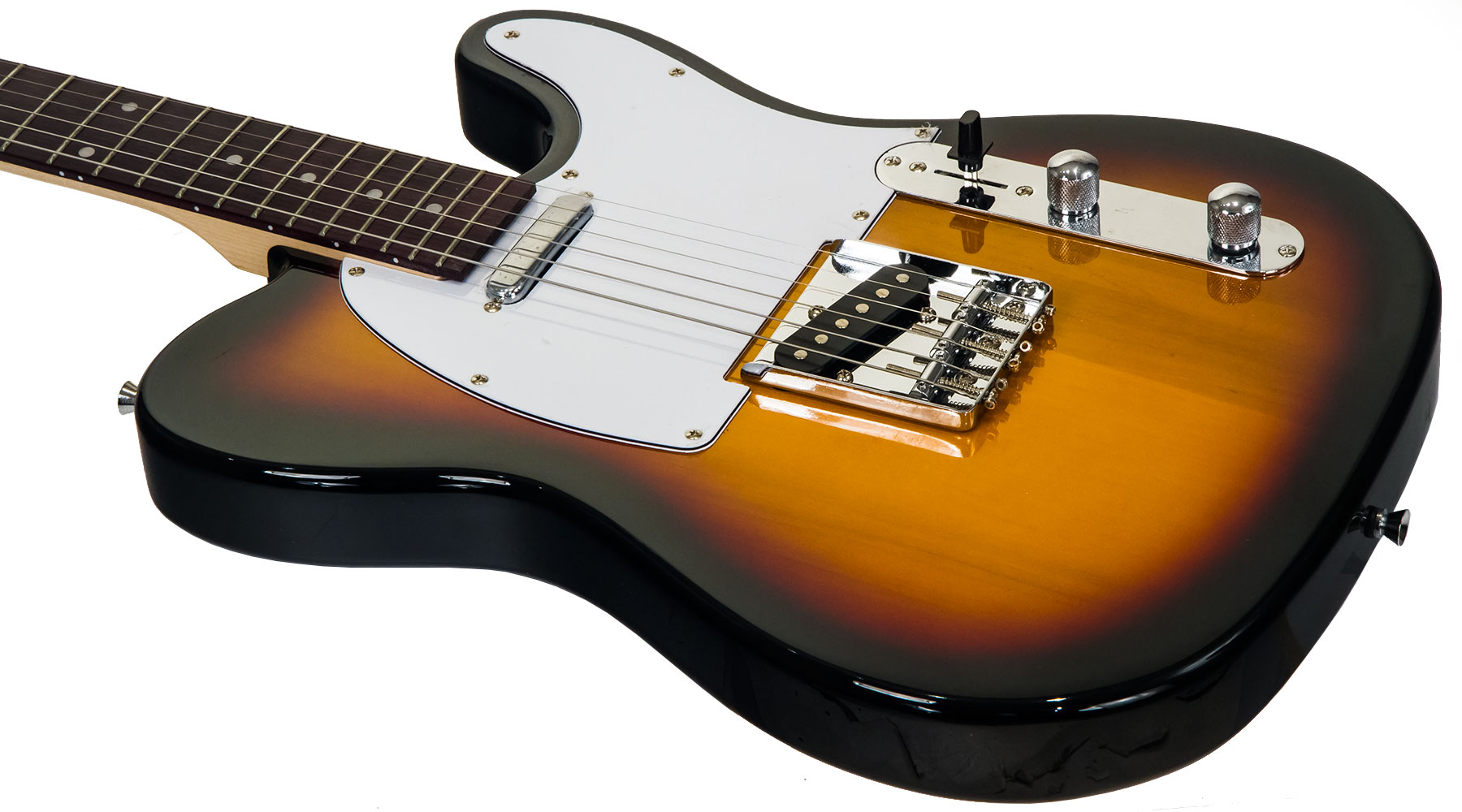 Eastone Tl70 Ss Ht Pur - 3 Tone Sunburst - Tel shape electric guitar - Variation 2