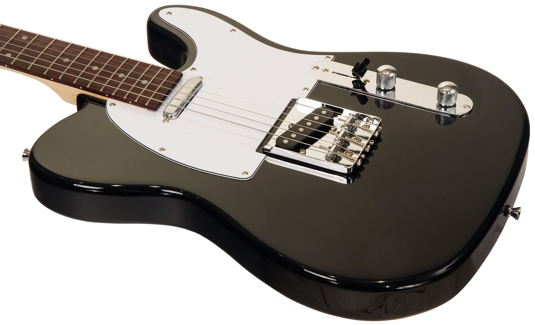 Eastone Tl70 Ss Ht Pur - Black - Tel shape electric guitar - Variation 2