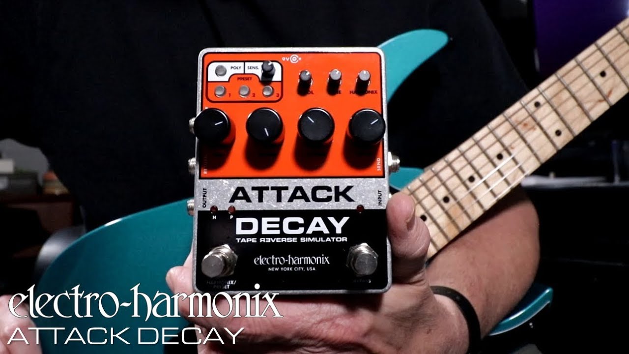 Electro Harmonix Attack Decay - Modulation, chorus, flanger, phaser & tremolo effect pedal - Variation 2