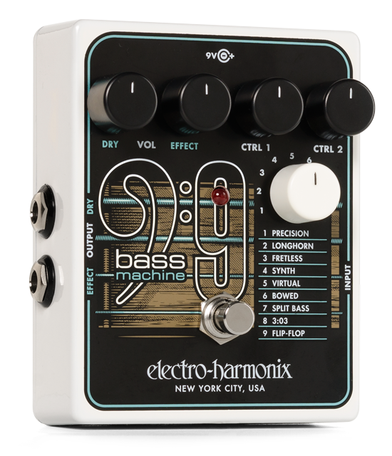 Electro Harmonix Bass 9 Bass Synthesizer - Simulator & modulation effect pedal for bass - Variation 1