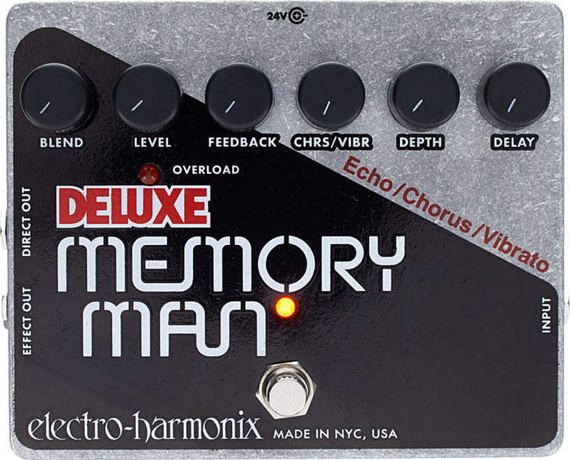 Electro Harmonix Deluxe Memory Man Analog Delay Chorus Vibrato - Reverb, delay & echo effect pedal - Main picture