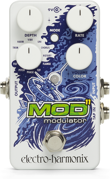 Electro Harmonix Nano Mod 11 Modulation - Modulation, chorus, flanger, phaser & tremolo effect pedal - Main picture