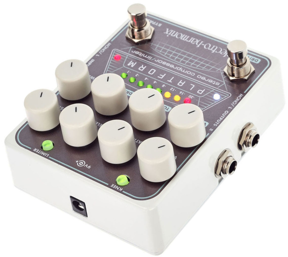Electro Harmonix Platform Stereo Compressor/limiter Overdrive - Compressor, sustain & noise gate effect pedal for bass - Variation 3