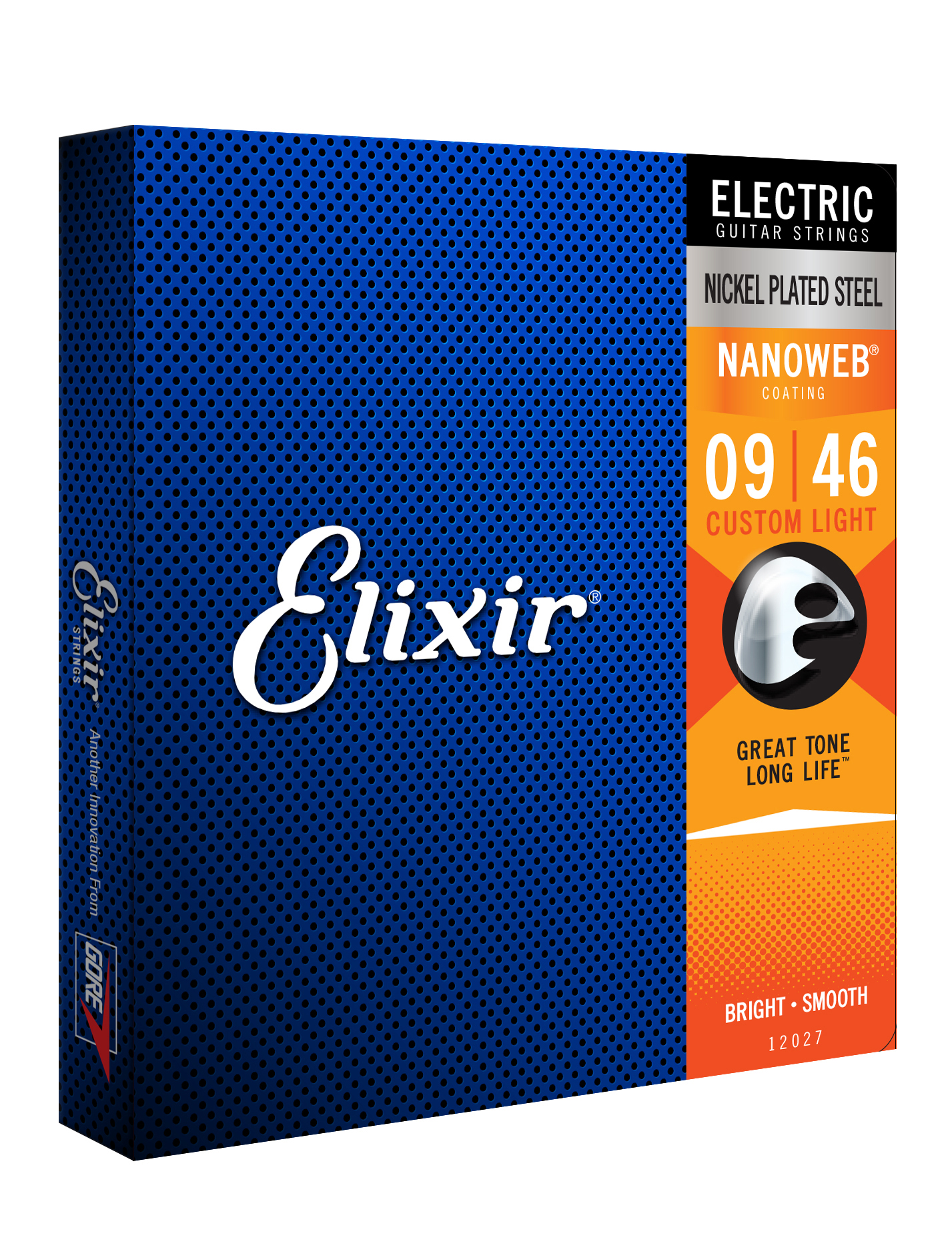Elixir Jeu De 6 Cordes Electric (6) Nanoweb Nickel Plated Steel Custom Light 09-46 - Electric guitar strings - Variation 1