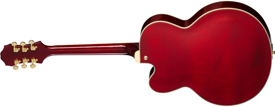 Epiphone Broadway Archtop 2h Ht Lau - Dark Wine Red - Hollow-body electric guitar - Variation 1