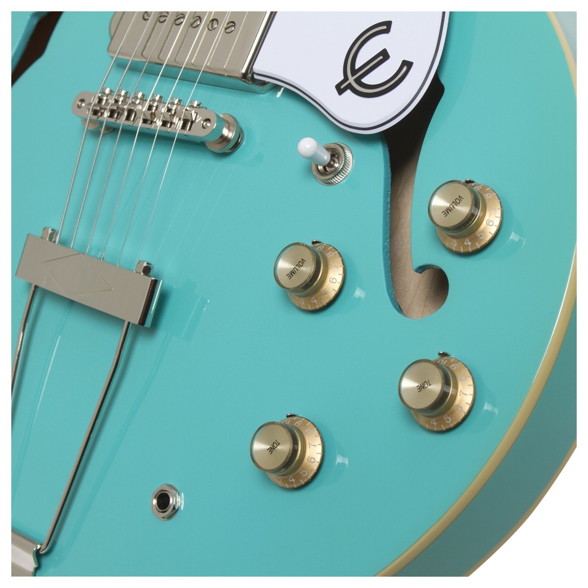 Epiphone Casino Coupe Archtop 2019 2p90 Ht Pf - Turquoise - Semi-hollow electric guitar - Variation 1