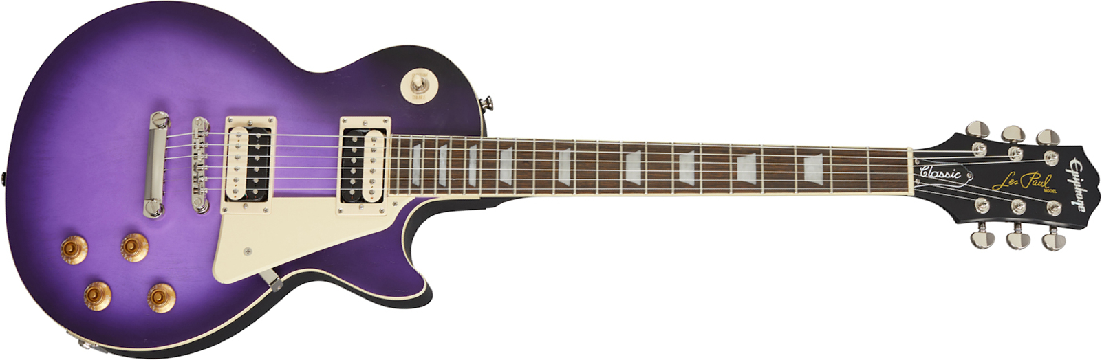 Epiphone Les Paul Classic 2h Ht Rw - Worn Purple - Single cut electric guitar - Main picture