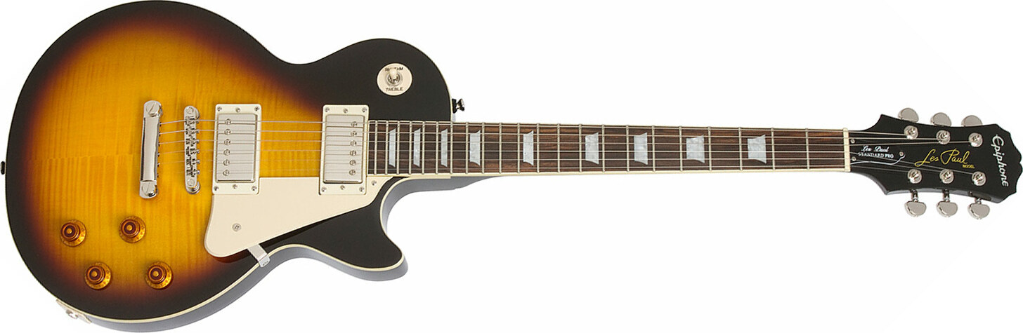 Epiphone Les Paul Standard Plus Top Pro Ch - Vintage Sunburst - Single cut electric guitar - Main picture