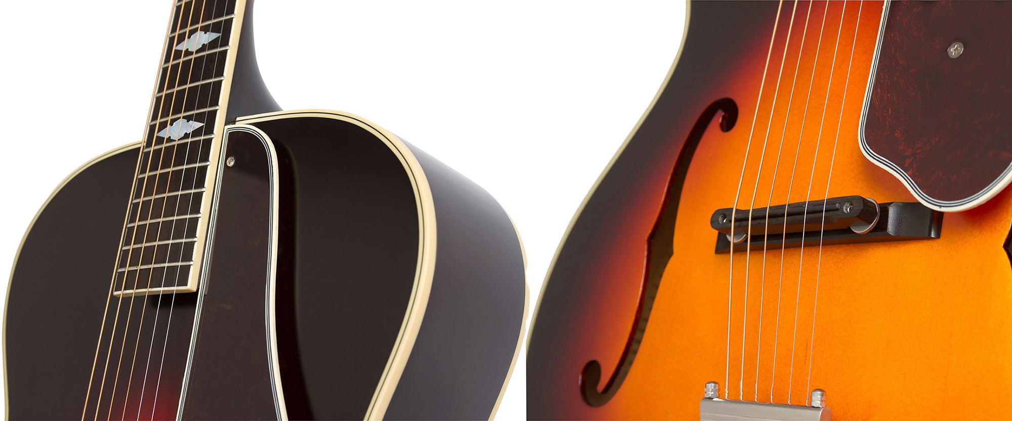 Epiphone De Luxe Classic Masterbilt Century Archtop Epicea Erable 2016 - Vintage Sunburst - Electro acoustic guitar - Variation 3