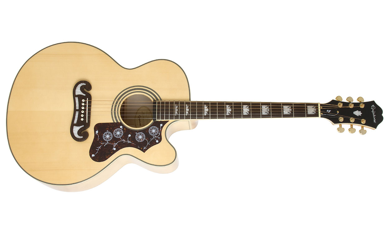 Epiphone Ej-200sce Jumbo Cw Gh - Natural - Acoustic guitar & electro - Variation 1