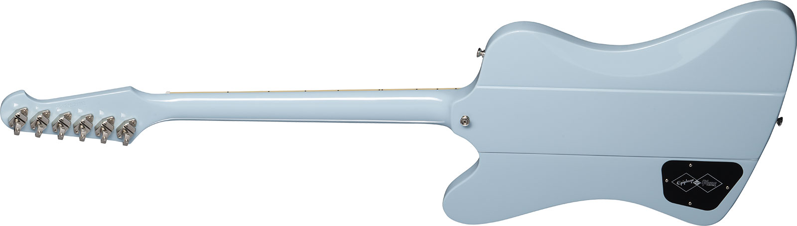 Epiphone Firebird V 1963 Maestro Vibrola Inspired By Gibson Custom 2mh Trem Lau - Frost Blue - Retro rock electric guitar - Variation 1
