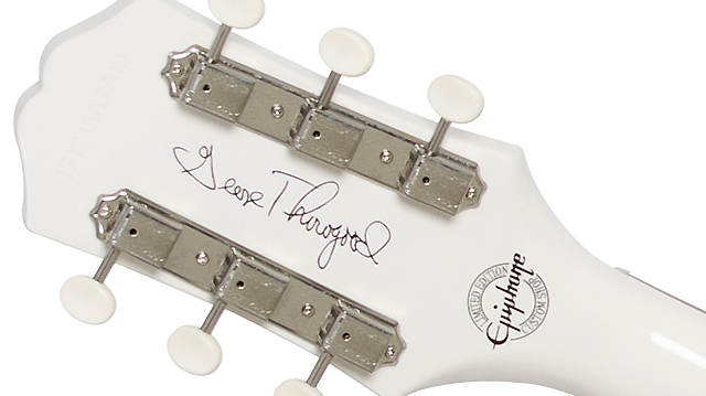 Epiphone George Thorogood Es-125tdc White Fang 2p90 Ht Pf - Bone White - Semi-hollow electric guitar - Variation 3
