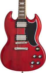 Double cut electric guitar Epiphone 1961 Les Paul SG Standard - Aged sixties cherry