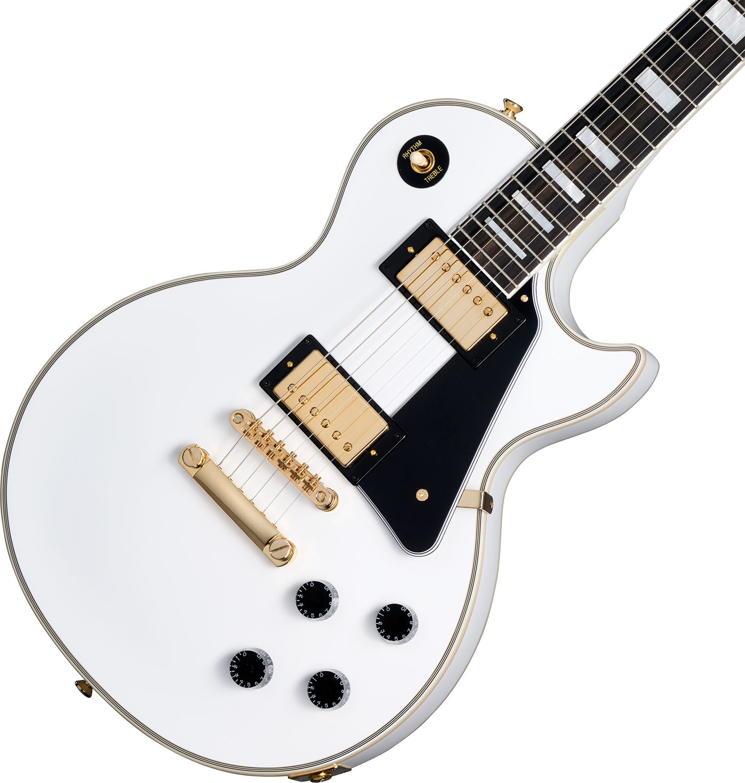 Epiphone Les Paul Custom Inspired By 2h Ht Eb - Alpine White - Single cut electric guitar - Variation 3