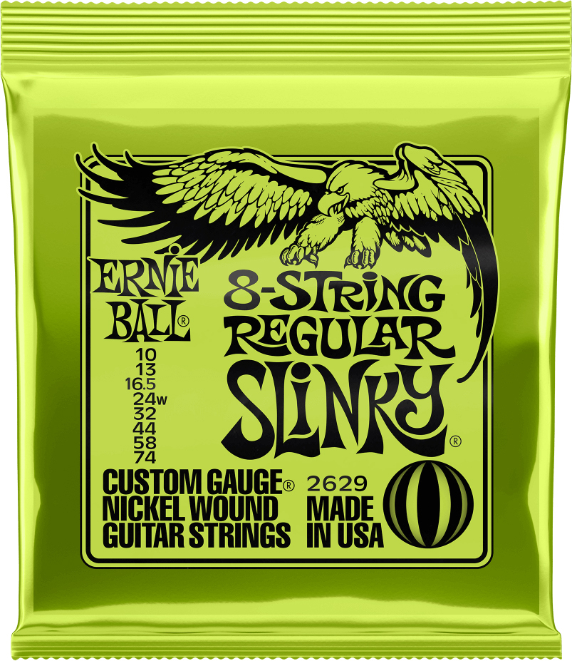 Ernie Ball P02629 Regular Slinky Nickel Wound Electric Guitar 8c 10-74 - Electric guitar strings - Main picture