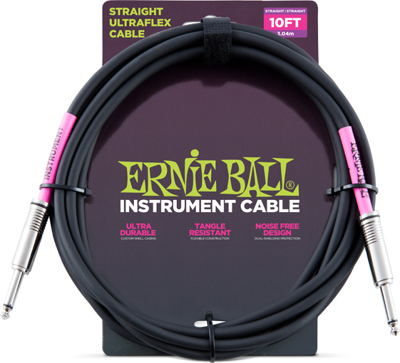 Ernie Ball Ultraflex  Instrument Jack/jack - 3m - Black - Cable - Main picture