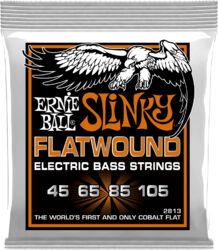Electric bass strings Ernie ball Bass (4) 2813 Slinky Flatwound 45-105 - Set of 4 strings