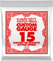 Electric guitar strings Ernie ball Electric / Acoustic (1) 1015 Slinky Nickel Wound 15 - String by unit
