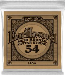 Acoustic guitar strings Ernie ball Folk (1) Earthwood 80/20 Bronze 054 - String by unit