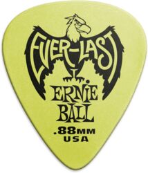 Guitar pick Ernie ball Everlast Pack of 12 Green 0,88mm