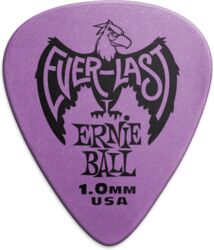 Guitar pick Ernie ball Everlast Pack of 12 Purple 1mm