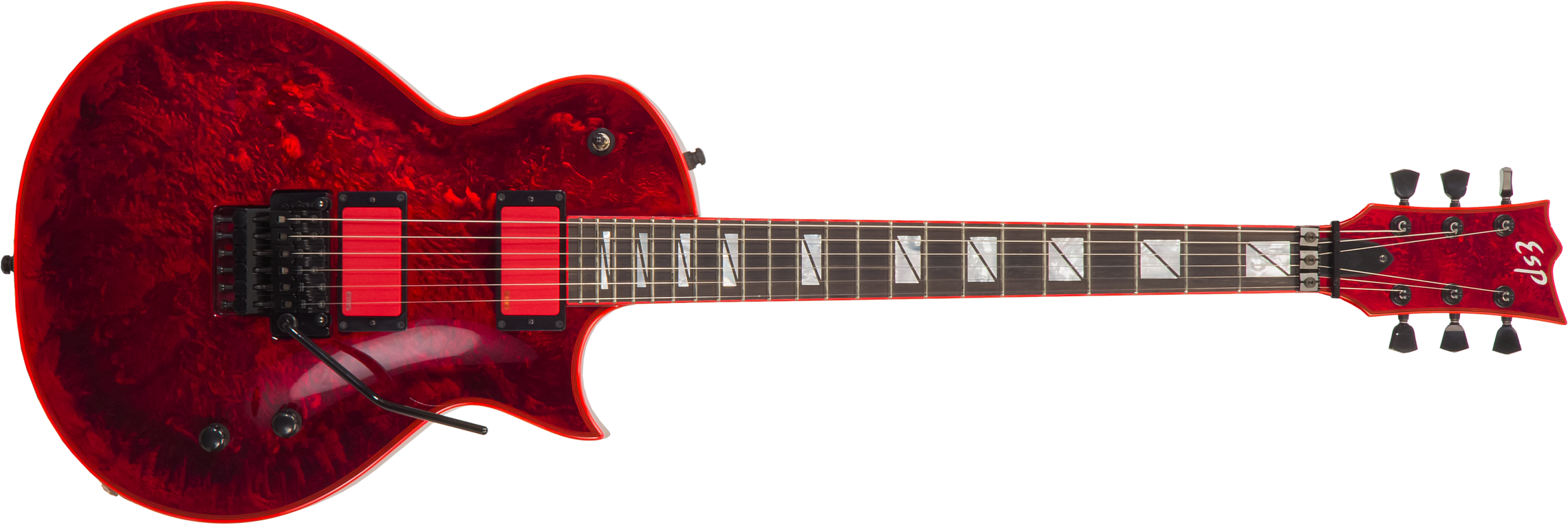 Esp Custom Shop Gary Holt Ec Jap Signature 2h Emg Fr Eb #e935022 - Liquid Metal Lava - Single cut electric guitar - Main picture