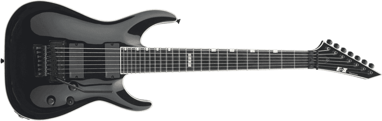 Esp E-ii Horizon Fr-7 Jap 7c 2h Emg Eb - Black - 7 string electric guitar - Main picture