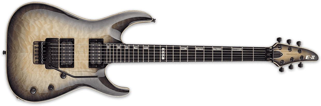 Esp E-ii Horizon Fr Hh Seymour Duncan Fr Eb - Black Natural Burst - 7 string electric guitar - Main picture