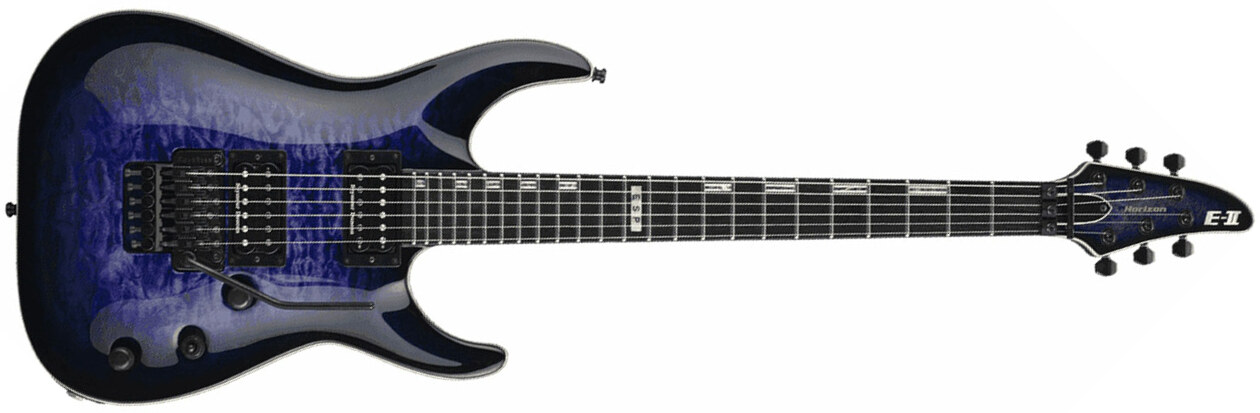 Esp E-ii Horizon Fr Rdb Hh Seymour Duncan Eb - Reindeer Blue - Str shape electric guitar - Main picture
