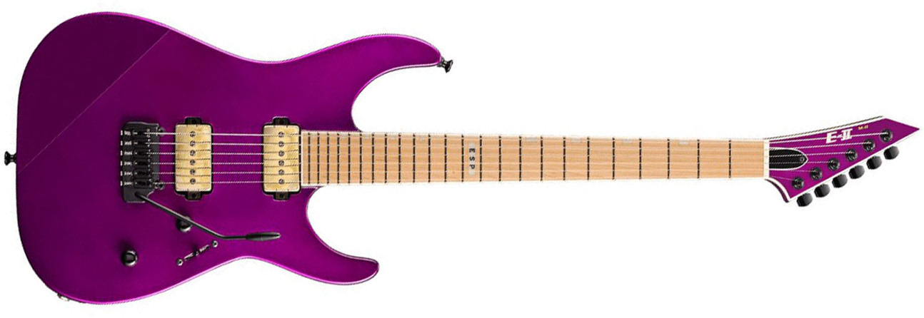 Esp E-ii Mii Hst P Jap 2s P90 Bare Knuckle Trem Mn - Voodoo Purple - Str shape electric guitar - Main picture