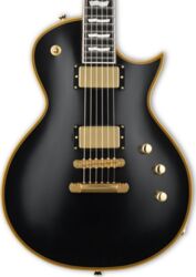 Single cut electric guitar Esp E-II EC-II Eclipse - Vintage black