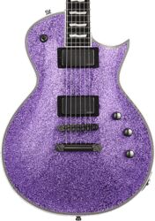 Single cut electric guitar Esp E-II EC-II Eclipse - Purple sparkle