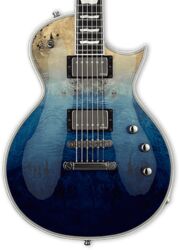 Single cut electric guitar Esp E-II Eclipse - Blue natural fade