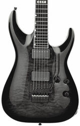 Str shape electric guitar Esp E-II Horizon FR-II (EMG) - See thru black