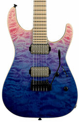 Str shape electric guitar Esp E-II M-II HST QM Japan - Indigo purple fade