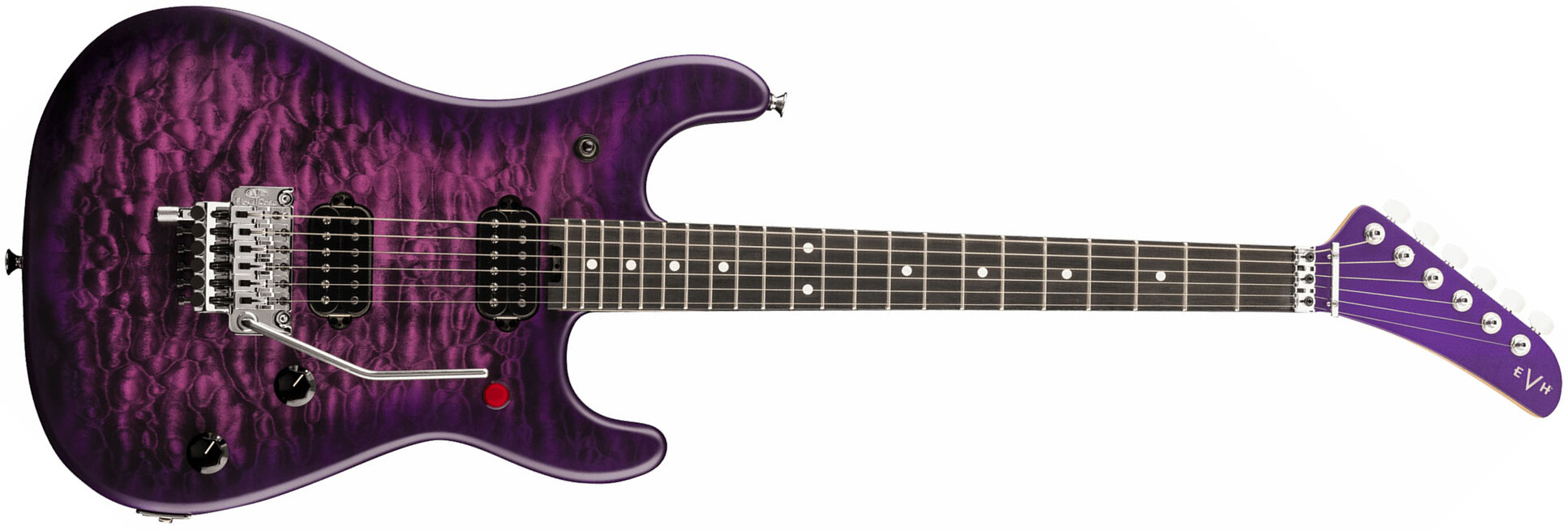 Evh 5150 Deluxe Qm Mex 2h Fr Eb - Purple Daze - Str shape electric guitar - Main picture