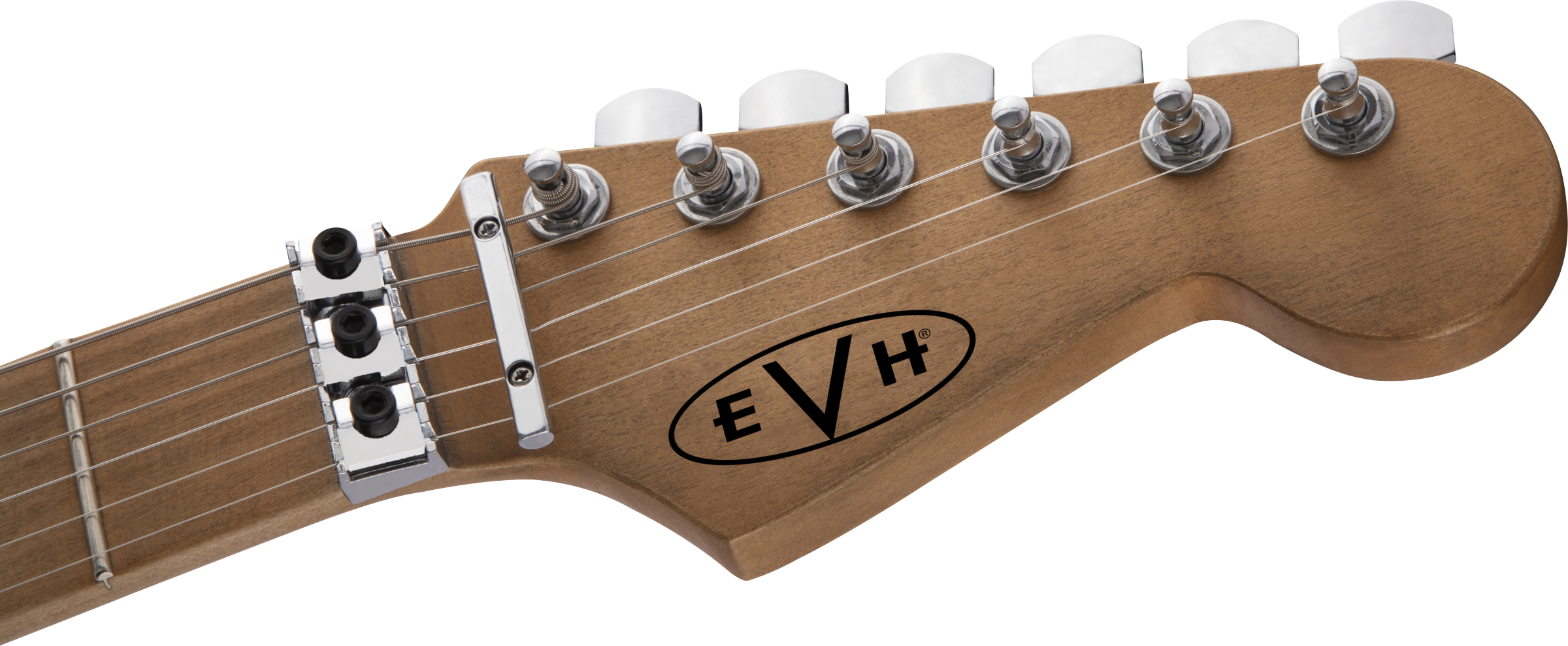 Evh Eddie Van Halen Frankenstein Frankie Striped Series Mex H Fr Mn - Red With Black & White Stripes - Str shape electric guitar - Variation 6