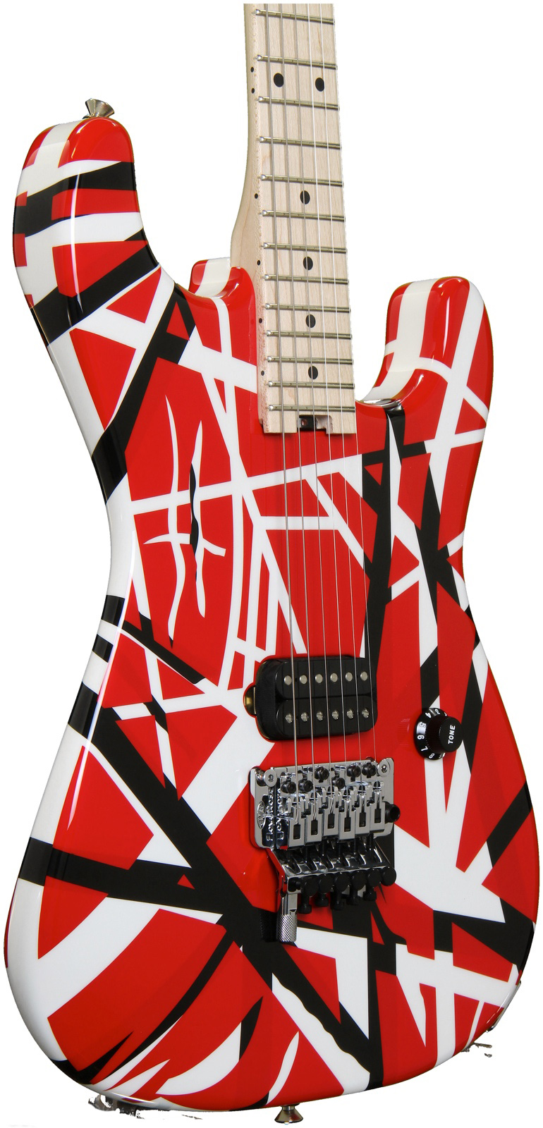 Evh Striped Series - Red With Black Stripes - Str shape electric guitar - Variation 4