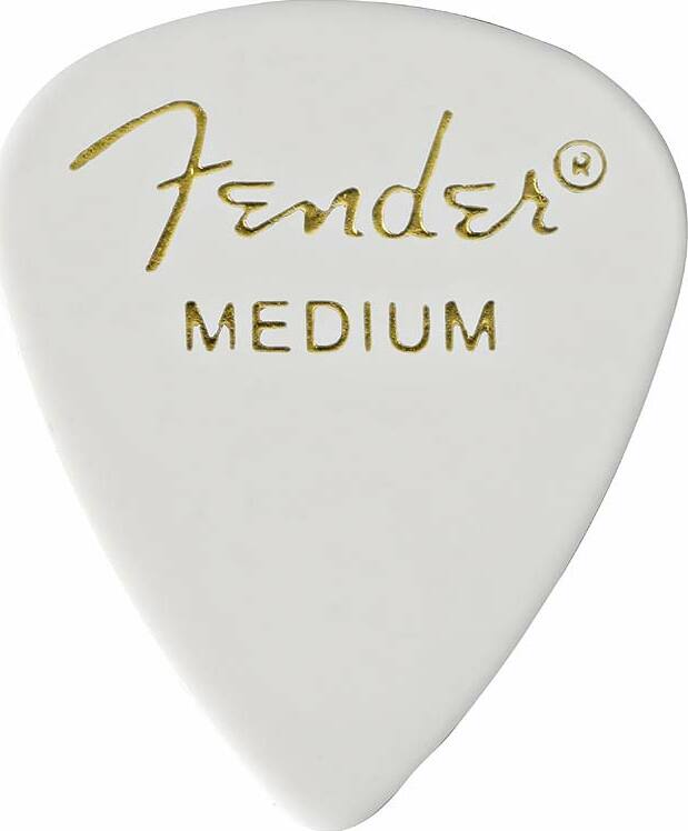 Fender 351 Classic Celluloid Medium White - Guitar pick - Main picture